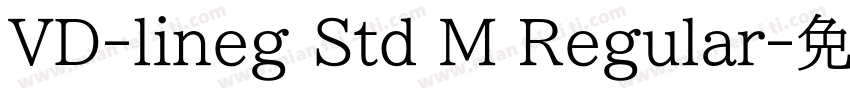 VD-lineg Std M Regular字体转换